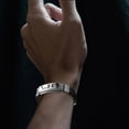 thumbnail image 4 of Gemini Stainless Steel Bangle for Couple Twelve Bracelet, 4 of 5