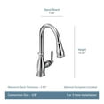 thumbnail image 2 of Moen 7185C Chrome one-handle pulldown kitchen faucet, 2 of 6