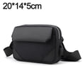 thumbnail image 2 of Bolso bandolera pequeño, bolso de hombro lateral para hombres, mini bolso de mensajero para mujeres, negro, 2 of 6