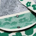 thumbnail image 4 of Bolso de hombro tejido con flores, bolso de mano para mujer, bolso de viaje de gran capacidad (verde), 4 of 8