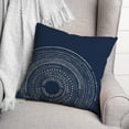 thumbnail image 3 of Creative Products Blue Circle Dot Pattern 18x18 Indoor / Outdoor Pillow, 3 of 9