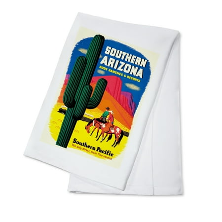 1950 Kitchen Southern Pacific - Southern Arizona Vintage Poster (artist: ) USA c. 1950 (100% Cotton Kitchen Towel) ()