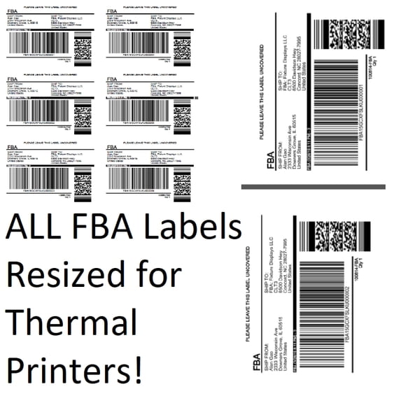 Amazon FBA Label Split Resizer Software Print Direct to Thermal Printer Free Labels 1-Month Subscription SPLITALL-1MONTH