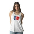 thumbnail image 2 of U.S.A. Flag July 4Th Racerback Tank Women -Image by Shutterstock, Female Small, 2 of 4