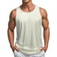 thumbnail image 1 of Camiseta sin mangas de cuello redondo para hombre, cuello redondo ahuecado, estilo playero informal de verano, holgada, sin mangas, color liso, cuello redondo, sin mangas, para hombre, 1 of 4
