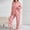 Pink, variant on LIZUOJUN Plus Size Pajamas for Women Set Long Sleeve Pants Sleepwear 2 Piece Lounge Set Soft Comfortable Breathable Pjs Loungewear Notch Collar Heart Print Pajama Casual Sleepwear - 2XL