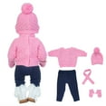 thumbnail image 1 of 18 Inch Doll Winter Clothes Set With Top Pants Hat Scarf And Gloves For Pretend Play, 1 of 6