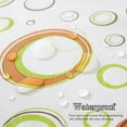 thumbnail image 4 of Summer Vinyl Tablecloth With Flannel Backed , Waterproof Oil-Proof PVC Table Cloth, Heavy Duty Wipeable Spill-Proof Plastic Table Cover For Dinner Outdoor Picnic (Green White 60x84 Inch Rectangle), 4 of 6