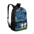 thumbnail image 2 of Uourmeti Salamander Starry Sky Pattern Backpack for Students, 17 Inch Smooth Zipper Trendy School Backpack for Tourism Work, 2 of 6