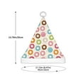 thumbnail image 3 of Honeii Colorful Donuts Print Hat Santa Claus Hat For Xmas Party, Christmas Caps For Boys Girls Child,Christmas Beanie, 3 of 6