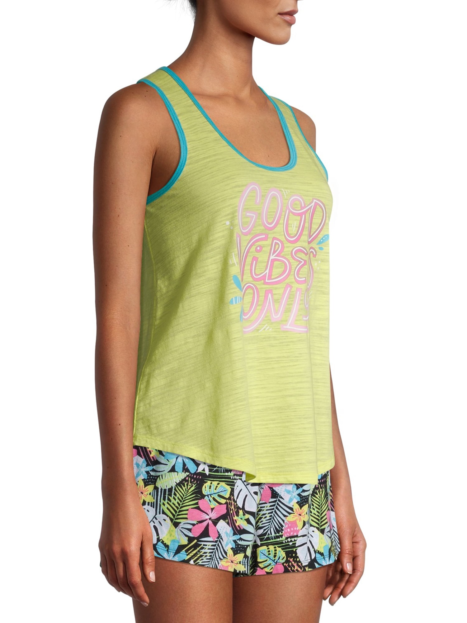 Secret Treasures Women's Good Vibes Sleep Tank Top
