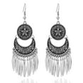 thumbnail image 5 of Sdmnsg-T Tassel Bell Earrings Vintage Jhumki Bollywood Traditional Ethnic Dangle Drop Bohemian Chandelier Earring for Women Oxidized Crystal Wedding Party Festival Indian Jewelry Gift, 5 of 38
