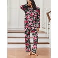 thumbnail image 5 of MINTREUS Pajamas for Women Set 2 Piece Lounge Set Long Sleeve Pjs Long Pants Sleepwear with Pockets, 5 of 8