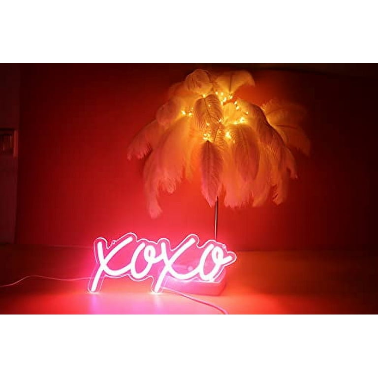 11.81x5.12 XOXO Neon Light Sign LED Night Lights USB Operated Decorative  Marquee Sign Bar Pub Store Club Garage Home Party Decor 