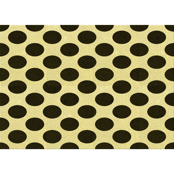 Ahgly Company Indoor Rectangle Patterned Blood Night Red Area Rugs, 6' x 9'