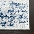 thumbnail image 3 of SAFAVIEH Amelia Ian Abstract Runner Rug, Ivory/Navy, 2'2" x 22', 3 of 10