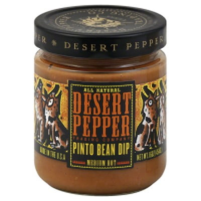 - Desert Pepper Pinto Bean Dip, Medium Hot, 16 Oz