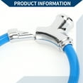 thumbnail image 3 of Candado de bicicleta portátil Unique Bargains, cable en anillo, antirrobo, candado mini apilable de 42 cm, azul, 1 pieza, 3 of 6