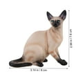 thumbnail image 3 of Miangastore Cat Model Multi Color Sitting Siamese Cat Pose 1Pcs for Bedroom, 3 of 8