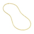 thumbnail image 2 of 14K Yellow Gold Women's 22" 3.80mm Diamond Cut Rope Chain Necklace, 2 of 4