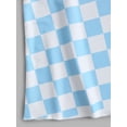 thumbnail image 5 of ZAFUL Women Leisure Checkerboard Three Piece Tanga Cheeky String Bikini Swimwear Light Blue M, 5 of 6