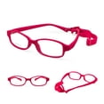 thumbnail image 5 of Gafas para niños y niñas, montura de gafas ópticas con correa, tamaño 49-16,6-8 años sin tornillo, gafas flexibles de una pieza para niños con cordón, 5 of 5