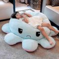 thumbnail image 1 of Reversible Octopus Stuffed Animal, Large Plush Octopus Cushion Pillow Toys, 1 of 5