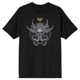thumbnail image 6 of Dungeons & Dragons Horned Alien Skull Crew Neck Short Sleeve Men's Black T-shirt-Small, 6 of 7