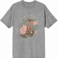 thumbnail image 4 of Vintage Country Stay Wild Men's Heather Gray Crew Neck Short Sleeve Tee-XS, 4 of 6
