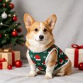 thumbnail image 7 of huayou Christmas Pet Sleeveless Vest, Santa Hat & Snowflake Printed Dog Cat Tank Top, Holiday Warm Clothes for Small Medium Pets, M Size, 7 of 7