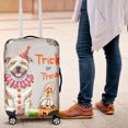 thumbnail image 4 of Trick or Treat Pitbull Funny Mummy Cosplay Pumpkin Candy Basket Travel Luggage Cover Terrier Dog Lover Suitcase Dust Protective Decor - 12016, 4 of 5