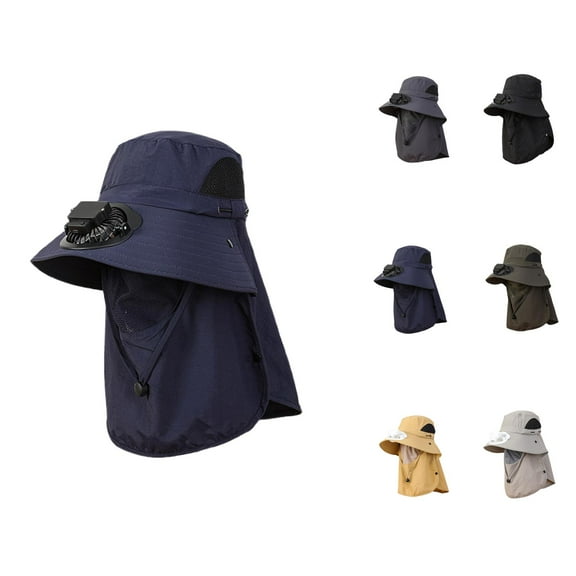 Fan Sun Hat for Women and Men – USB Rechargeable Wide Brim Straw Hat with UV Protection, Foldable Outdoor Vacation Hat for Travel, Camping and Gardening