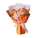 thumbnail image 3 of Flores artificiales tejidas, flores de crochet, decoración del hogar, obras de arte, día de la madre Naranja, 3 of 9