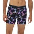 thumbnail image 2 of Men'S Boxer Briefs, Blue Purple Jellyfish Print Soft And Breathable Mens Underwear Boxer Briefs With Widen Waist, 2 of 2
