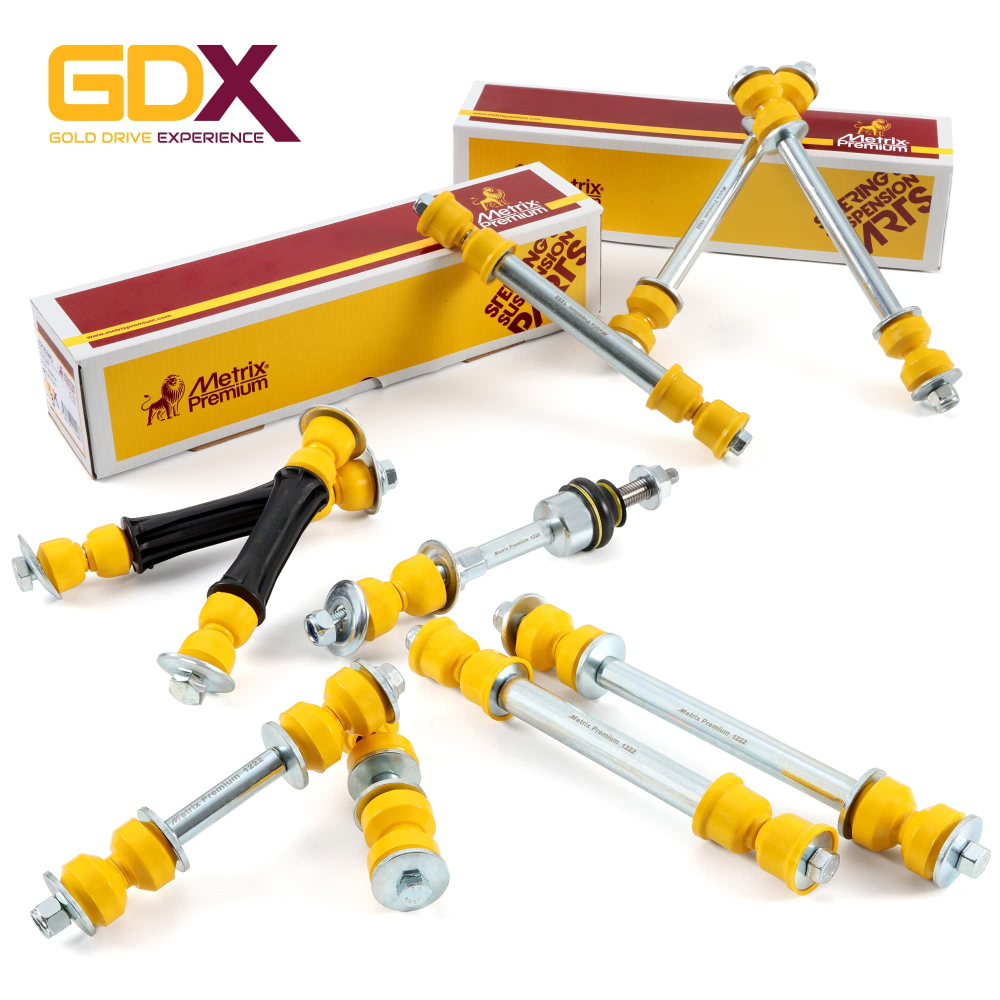 Metrix Premium Chassis Parts GDX - 4 PC L/R Front Sway Bar Stabilizer End Link & L/R Front Lower Ball Joint Kit Fits 05-11 Dodge Dakota, 06-09 Mitsubishi Raider, K750263, K80605