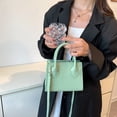 thumbnail image 4 of Bolsos cruzados para mujer Patrón de cocodrilo informal Embrague femenino sólido (Verde), 4 of 7