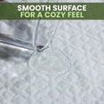 thumbnail image 4 of Canadian Linen Bamboo Mattress Protector Tree Design 78"x80"x14" Soft Smooth Cooling Breathable Noiseless Washable Non Slip Deep Pocket Fitted, King, 4 of 9