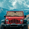 thumbnail image 3 of Uorisanigo Windshield Sun Shade Car Sunshade Heat Shield Duck Camouflage Hunting Sunshade Sun Visor Mat for 1997-2017 Jeep Wrangler Rubicon Sahara TJ JK JKU 2/4 Doors Compass, 3 of 7