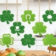 thumbnail image 6 of St Patrick's Day Shamrock Decorations, Green Clover Hanging Ornaments Party Props For Irish Holiday Celebration Classroom Home Window Tree Decor, 6 of 6