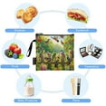 thumbnail image 5 of Haosy 3 Pack Reusable Ziploc Bags BPA Free Healthy Food Storage Bag Leakproof Sandwich Snack Freezer Bags Birds Play in Forest, 5 of 7