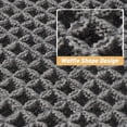thumbnail image 4 of Waffle Bath Mat, Super Absorbent Non Slip Bath Mats for Bathroom Floor, Washable Bathroom Rugs with Tassels, ultra Soft,Brown 24" x 36", 4 of 6