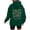 Z4Dark Green, variant on shqvo Hoodies for Women Drawstring Solid Color Hooded Sweatshirt with Heart Beat Print Trendy Long Sleeve Sweatshirt Hoodies with Pockets Plus Size Fall Fashion Clothes