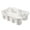 White, variant on Matthew Large Plastic Tote Tool & Deluxe Supply Cleaning Caddy with Handle Portable Shower Basket Storage Caddy for Cleaning Products,Take-Out Drink,Bathrooms Incl.1Pcs Microfiber Cloth - White