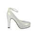 thumbnail image 2 of Zapatillas Tacones Mujer Sintetico Blanco Leon 8410, 2 of 4