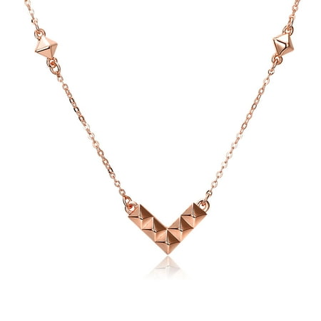 UHIBROS Hot unique rose gold small V necklace bride headdress dress wedding accessories Mother's Day