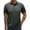 Army Green, variant on Men's Casual Solid Color Woven Texture Polo Shirt Short Sleeve Ribbed Collar Breathable Summer Men Polo Tops for Everyday Wear Wine M