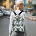 thumbnail image 7 of FORMRS Mini Backpack Purse for Women Quilted Travel Daypack Casual Shoulder Bag, Gold Geometric Pattern, 7 of 7