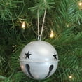 thumbnail image 4 of Haute Decor Jingle Bell Ball Ornaments, 3.35-inch Diameter, 6-Pack (Silver), 4 of 4
