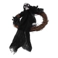 thumbnail image 3 of Corona colgante para exteriores, corona de fantasmas de Halloween, adornos frontales de Halloween, accesorios de decoración para la casa de fantasmas, valor inmejorable, 3 of 12