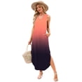 thumbnail image 4 of Vestido largo SAMPEEL 2025, a la moda de vacaciones en la playa, cuello en V, XL, 4 of 6